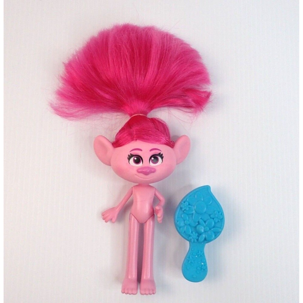 DreamWorks Trolls Pink Doll Hasbro 6" with Comb (Damage)